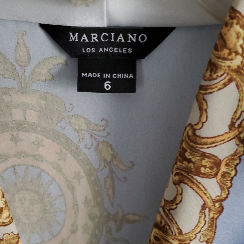Marciano Blue and Gold Mini Dress NEW! - Picture 8 of 8